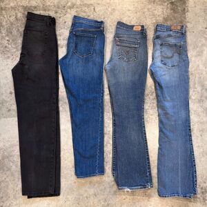 Lot of 4 Women’s Jeans Size 2-4 Levi’s & more Denim Bundle Reseller